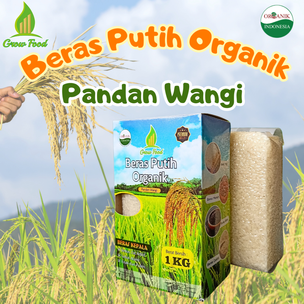 

Grow Food - Beras Organik Pandan Wangi - 1 KG