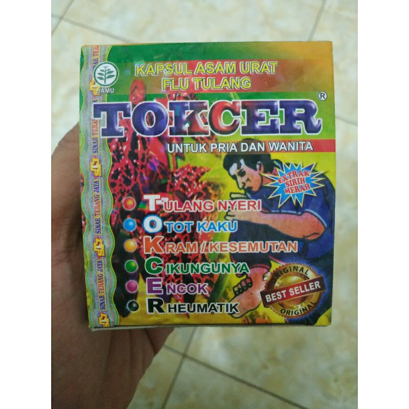 TOKCER OBAT ASAM URAT ASLI KEMASAN BARU
