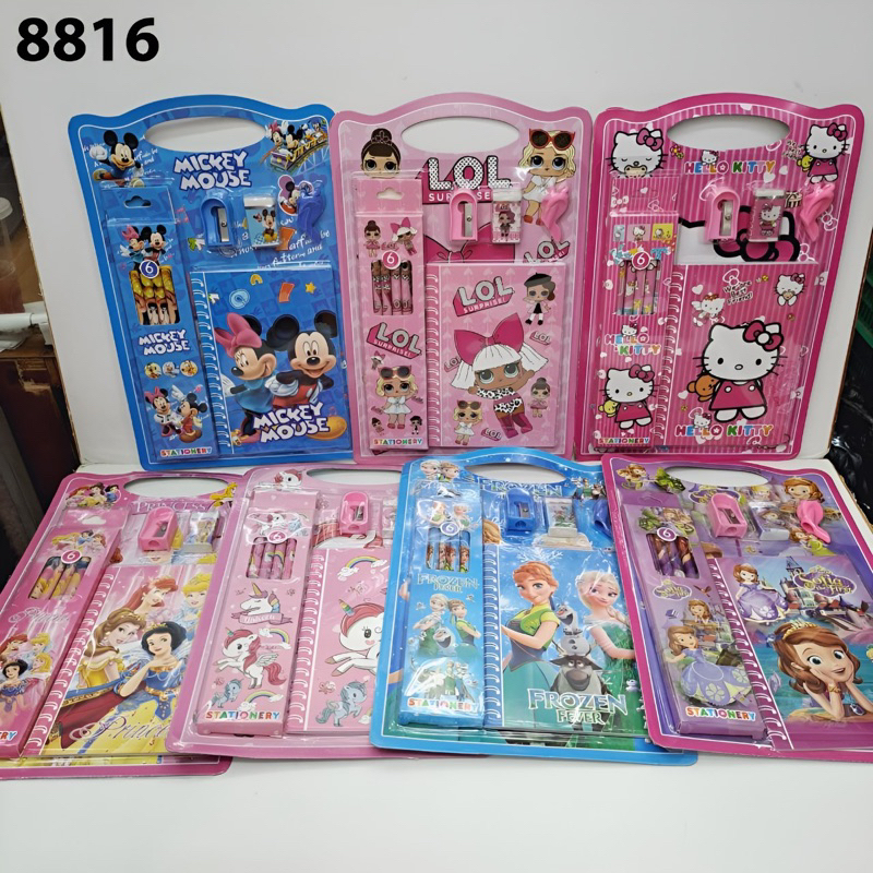 

Alat tulis set + Binder karakter lucu