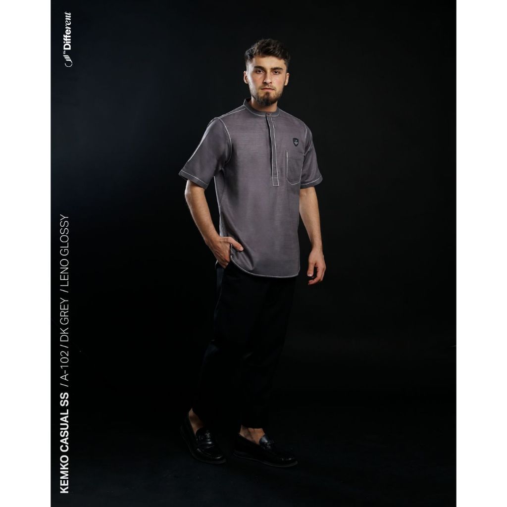 SAMASE Original Casual Kemko A102 Baju Kemeja Koko Lengan Pendek