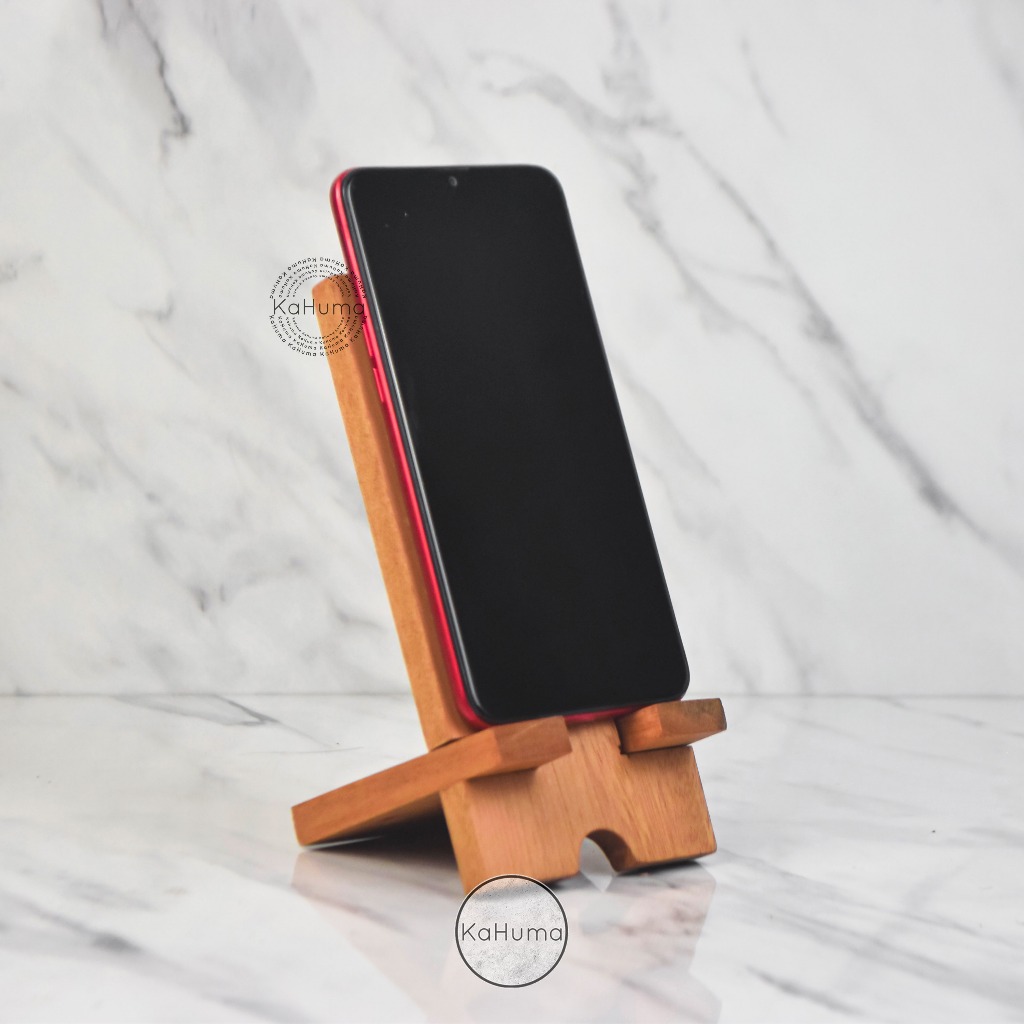 Stand Handphone l Dudukan Hp l Stand holder Handphone kayu