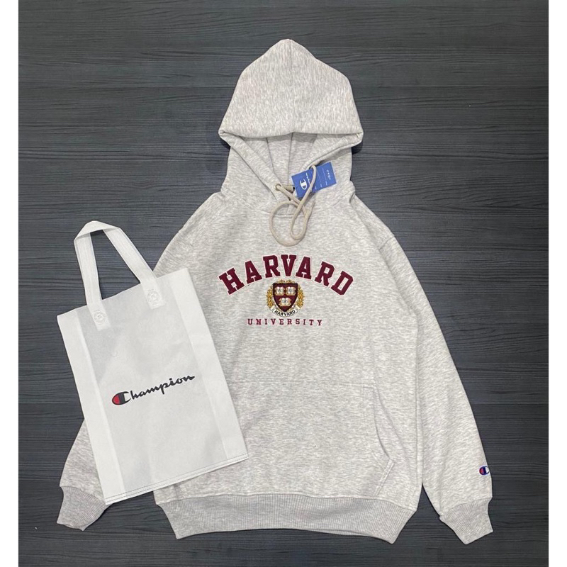 HOODIE JAKET HARVARD UNIVERSITY X CHAMPION FREE TAS