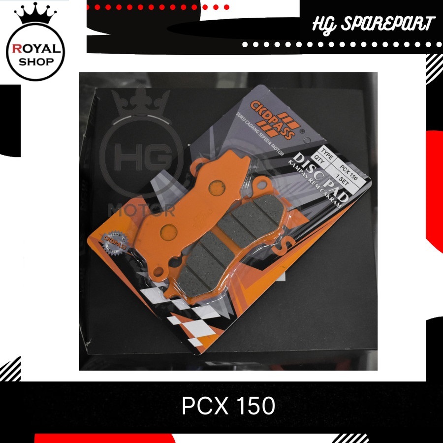 KAMPAS REM CAKRAM DEPAN / DISCPAD PCX 150 PCX 150 2018 CKD PASS - PCX 150