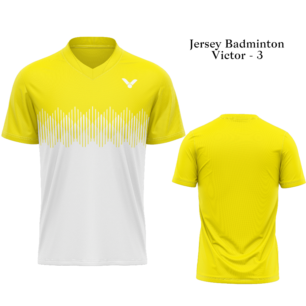 Jersey Badminton Victory-3/Baju Badminton/Jersey Badminton/Jersey Badminton Kekinian/Untuk Berolahra