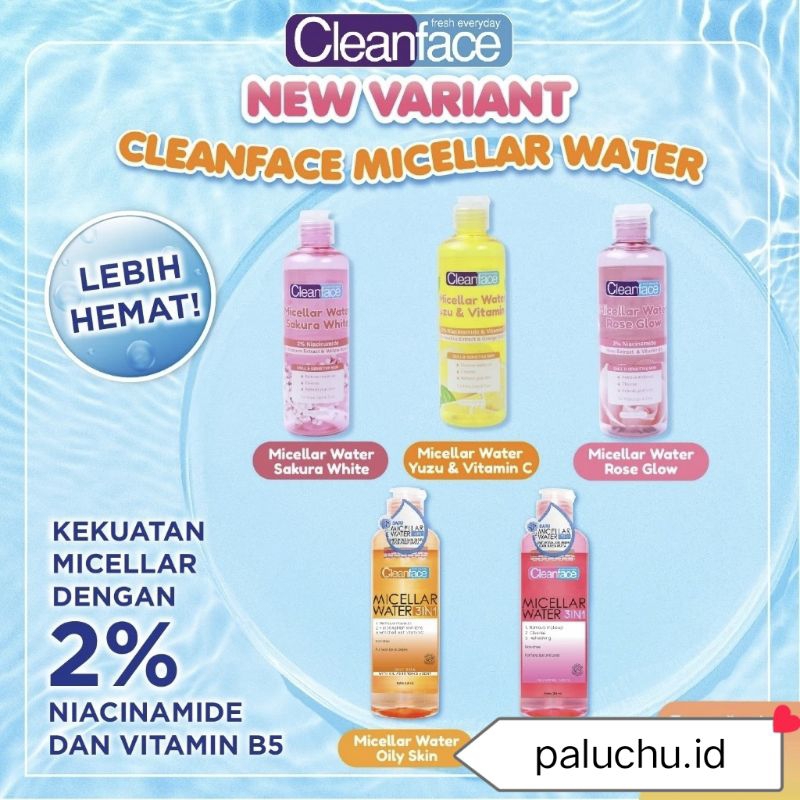 CLEANFACE Purbasari Micellar Water 250ml
