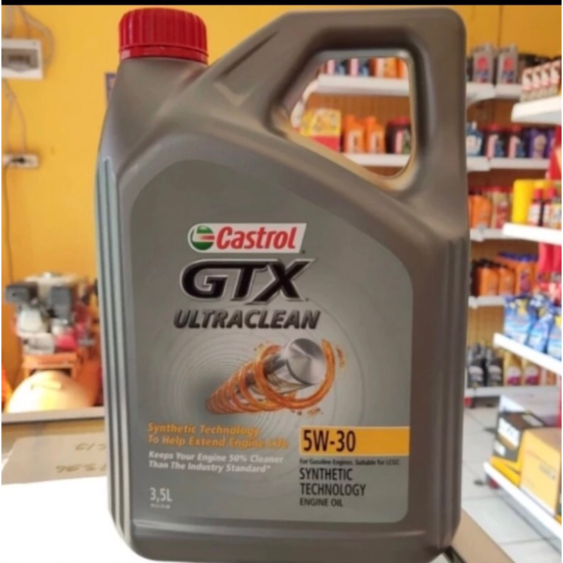 oli castrol GTX ultraclean 5w 30 3,5Liter (gratis filter oli)