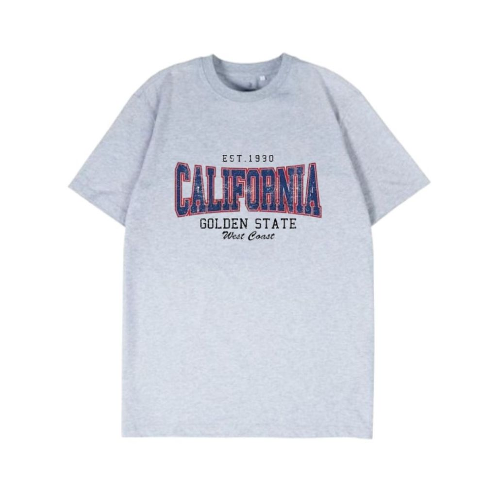 California T-Shirt Reguler Grey Misty