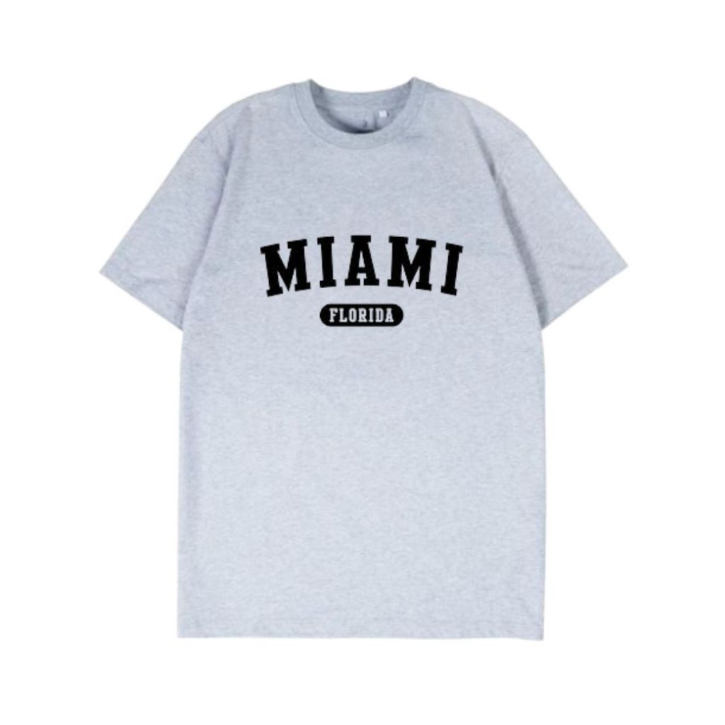 Miami T-Shirt Reguler Grey Misty