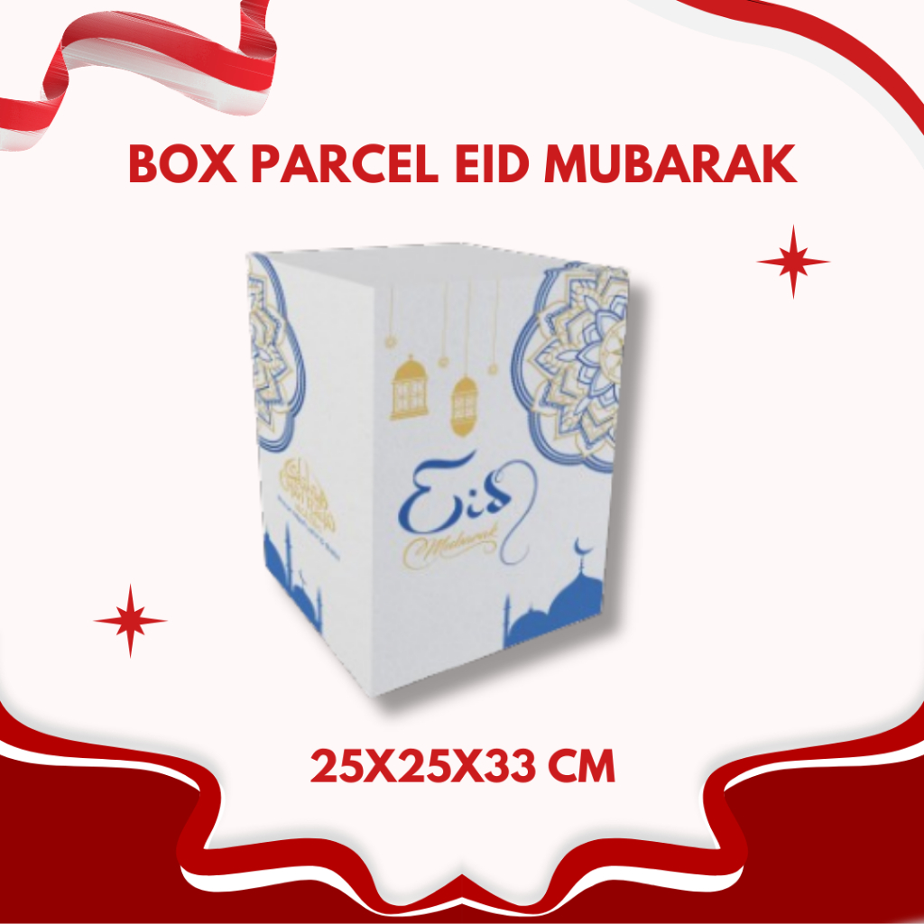

BOX EDISI EID MUBARAK 25X25X33 CM/ BOX KARTON/ PARCELL