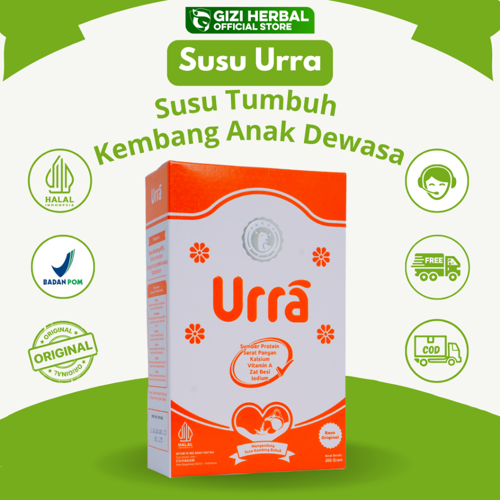 

Susu Urra 100% Original Susu Kambing Saanen Eropa Premium 200gr