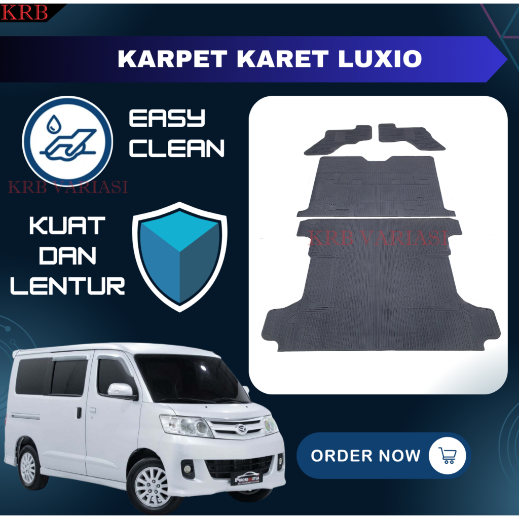 Karpet Karet Luxio Karpet Lantai Luxio Rubber Daihatsu Luxio 1 Set Fullset Karpet Karet Luxio Set