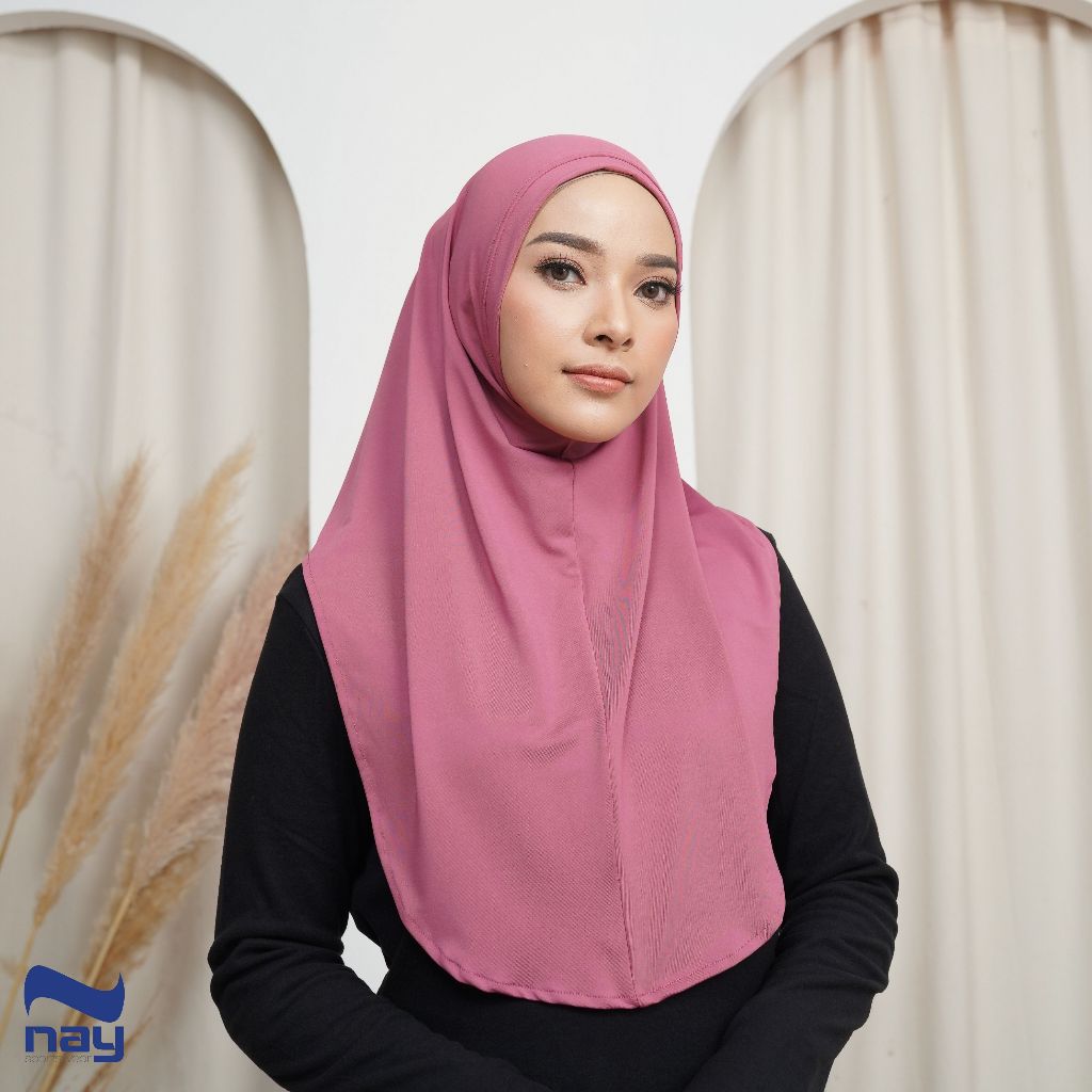 Nay Sportswear Jilbab Olahraga Indoor Outdoor Yumi Menutupi Dada