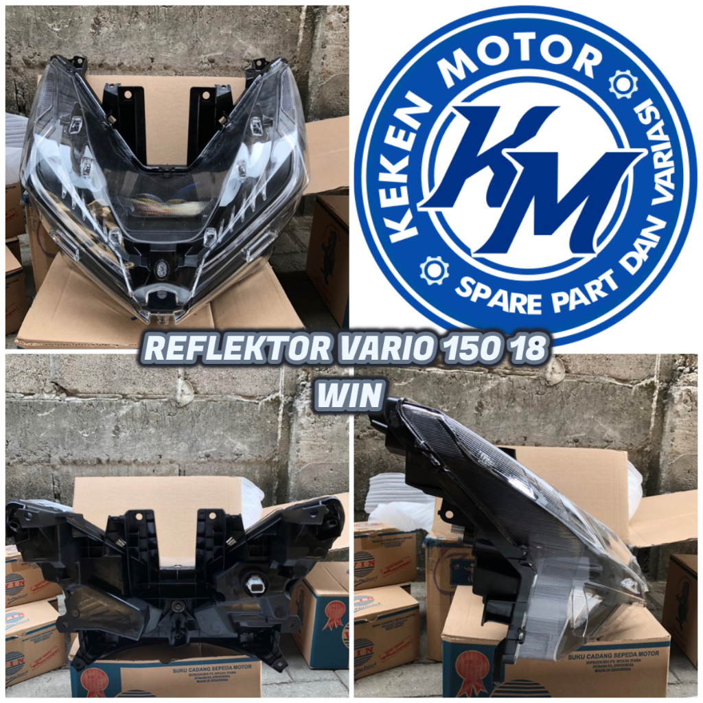 REFLEKTOR VARIO 150 2018 2019 LED WIN || REFLEKTOR LAMPU DEPAN VARIO 150 18 PLUS LED MERK WIN SEN PI