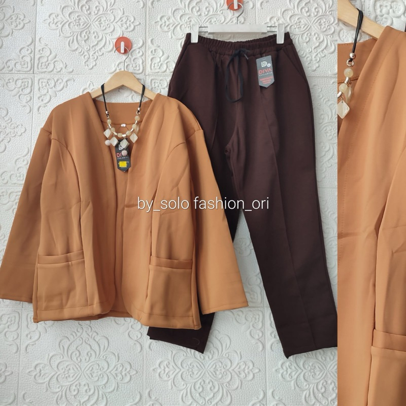 setelan blazer jumbo wanita new