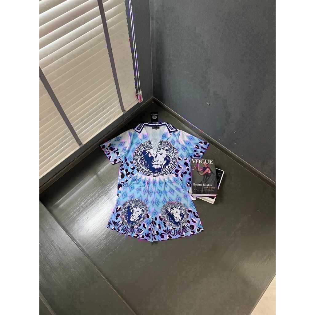 SETELAN WANITA IMPORT BRANDED PREMIUM HYPEBEAST VSC LION FLOWERS PENDEK
