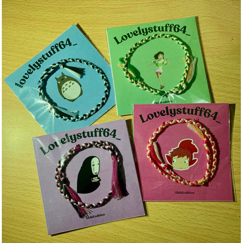 Gelang Ghibli season/ gelang couple studio ghibli/ gelang studio ghibli/ gelang tali studio ghibli