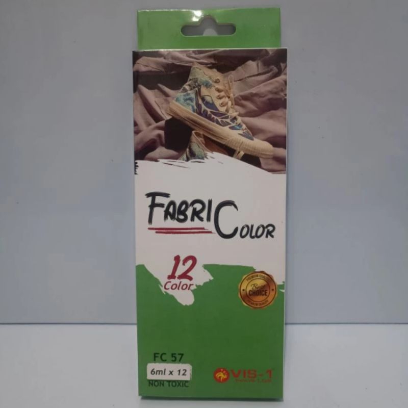 

Vis-1 Fabri Colour 12 Warna 6 ml