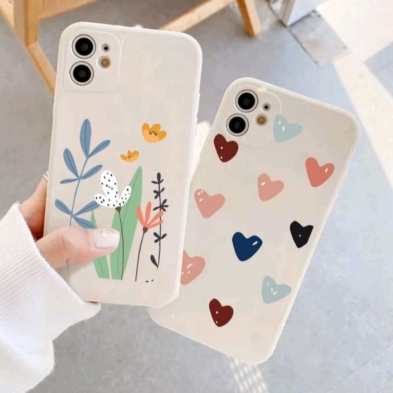 Casing Soft Case Oppo Motif Daun Hati Oppo A3s A5s A1k A7 A5 A9 A12 A15 A16 A31 A33 A53