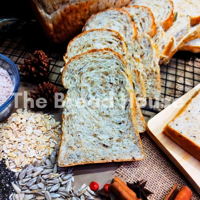 

Multiseed Bread/Roti Gandum Multiseed/Roti Biji-Bijian/Tawar Gandum