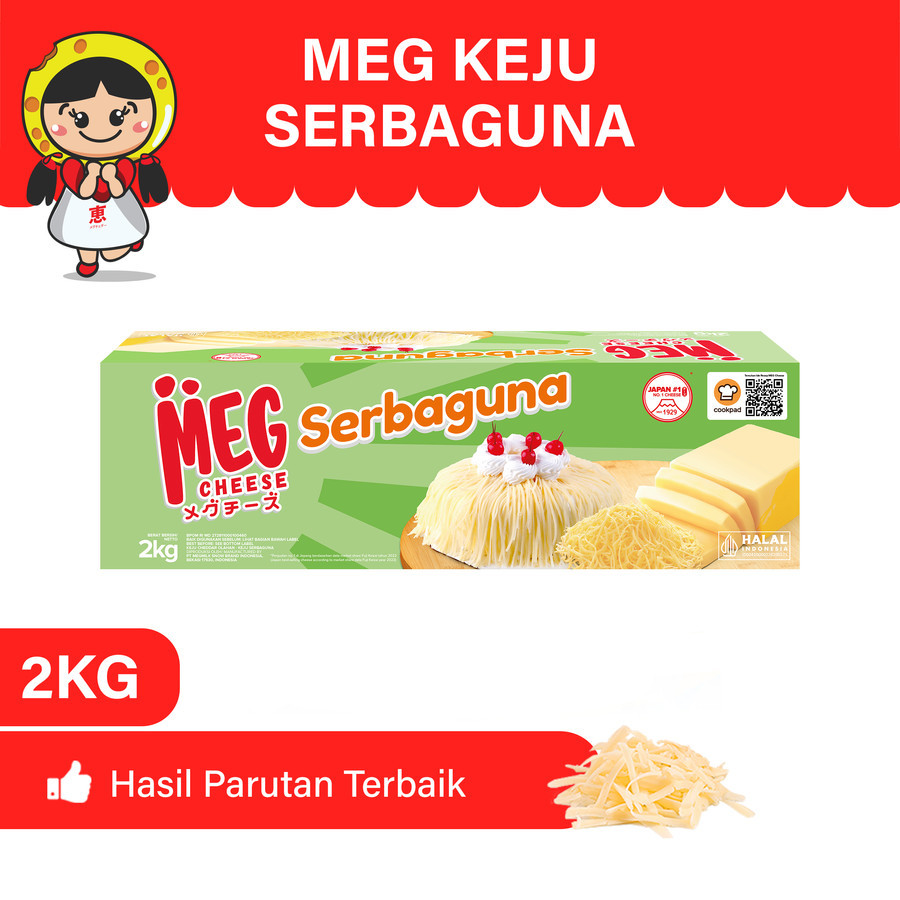 

MEG KEJU SERBAGUNA 2KG - CHEESE CHEDDAR