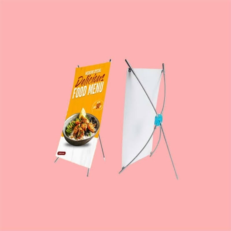 Cetak Stand X Banner Mini Murah