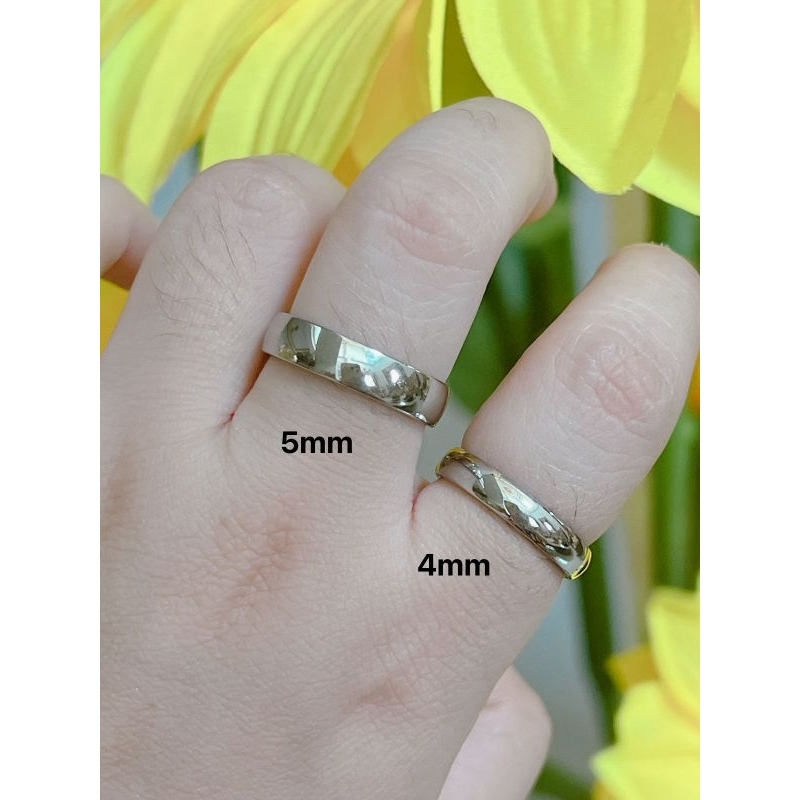 Cincin polos titanium silver