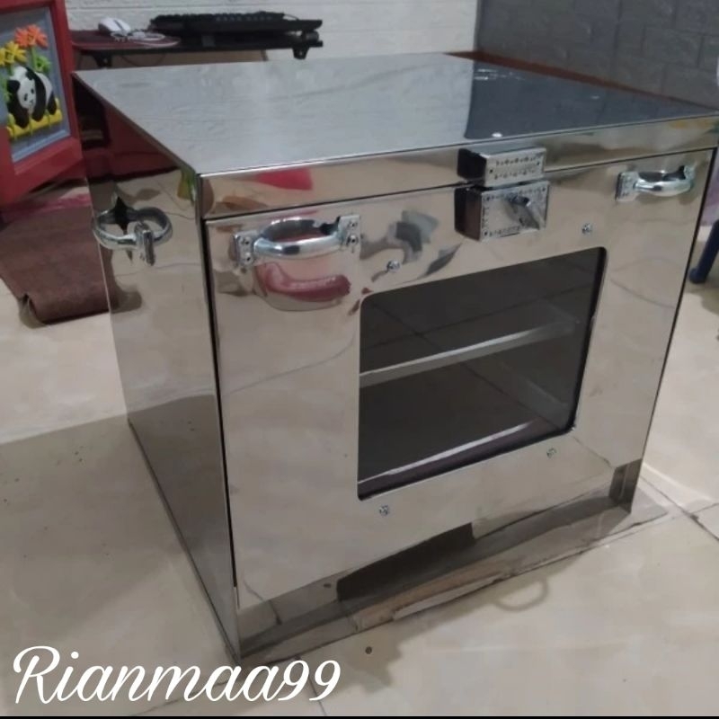 Oven Tangkring|Oven Kompor Stainless steel Susun 3 + gratis 3 Loyang