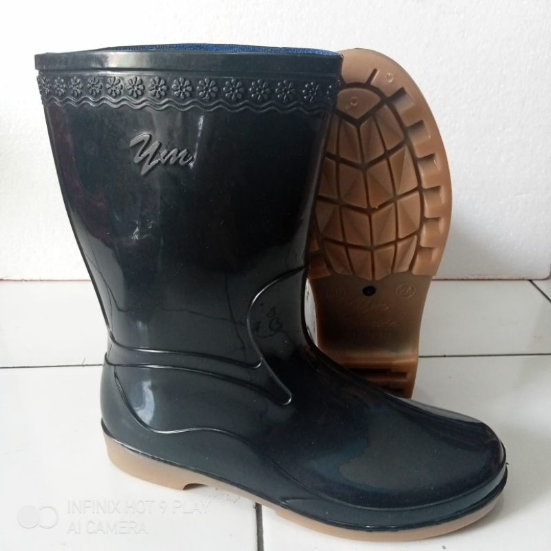 BESTPROMO Sepatu Boots Karet Yumeida Sepatu Boots Wanita Anti Air