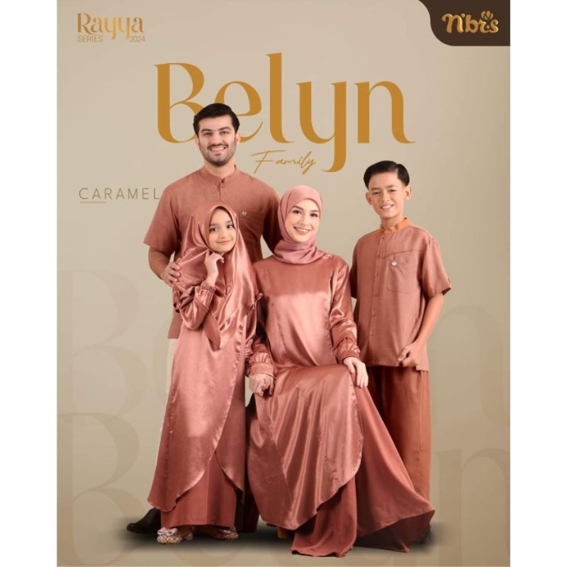 SALE 50%SARIMBIT NIBRAS BELYN CARAMEL.sarimbit keluarga nibras