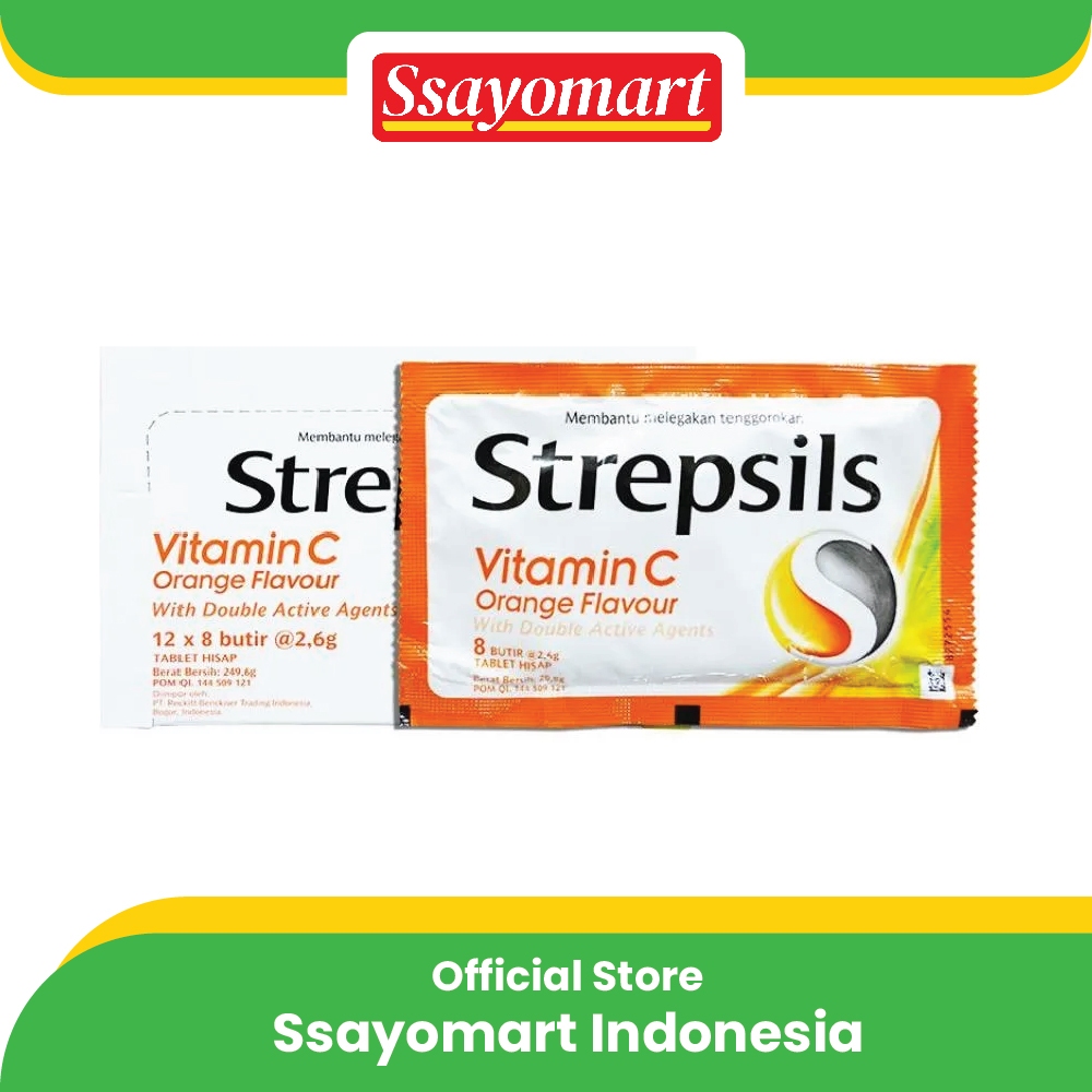 

Strepsils Permen Pelega Tenggorokan Isi 8 Butir