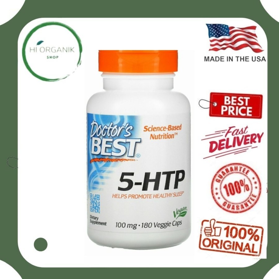 Doctor's Best 5-HTP 100 mg 180 Caps 5 HTP 5HTP Healthy Sleep