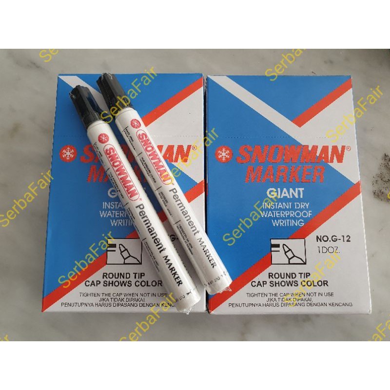

Spidol Snowman Permanent Marker Spidol Permanen High Quality