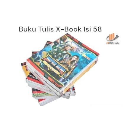 

[ 1 PAK / 10 Buku ] Buku Tulis X-Book Isi 58