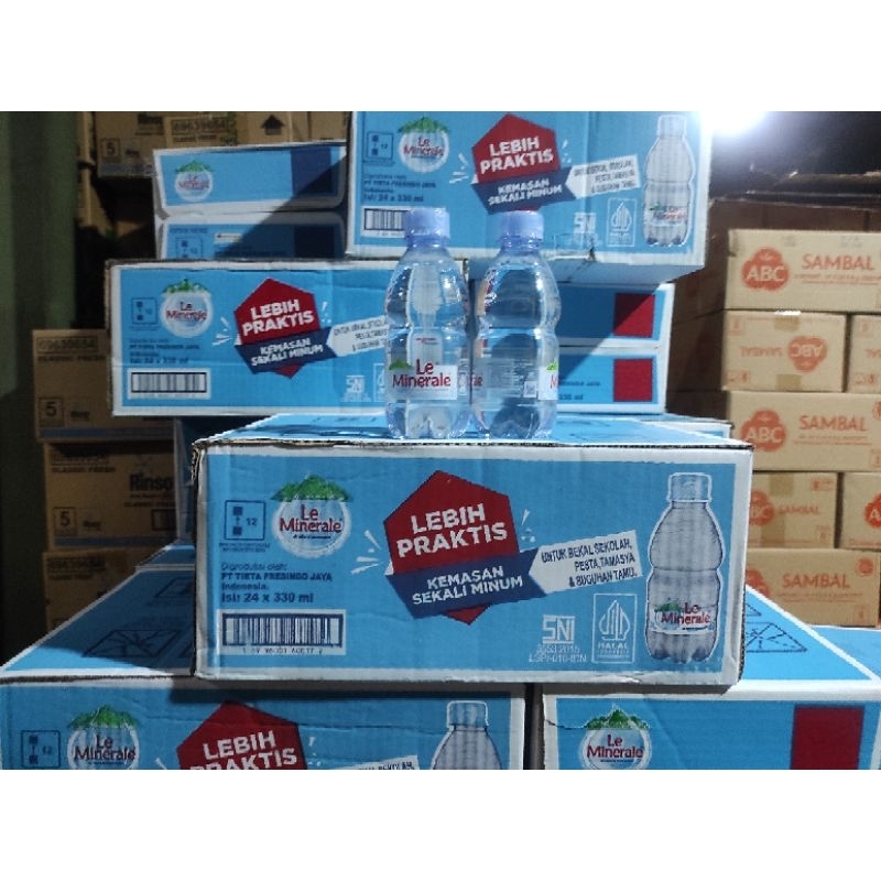 

Air Mineral Le Minerale Botol Mini 330ml 1 dus isi 24 pcs