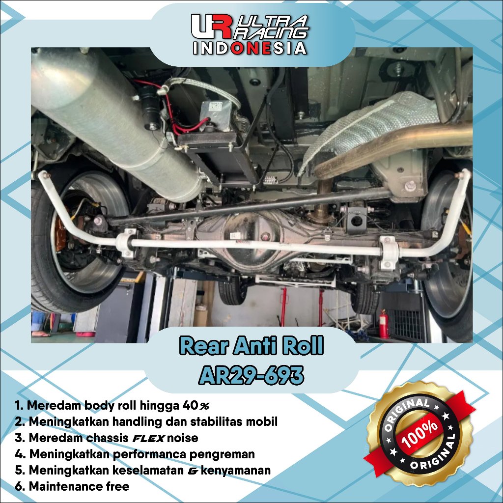 Aksesoris Stabiliser ULTRA RACING Safety Bar - Rear Anti Roll Bar 29mm - TOYOTA GRANACE Hiace H300 P