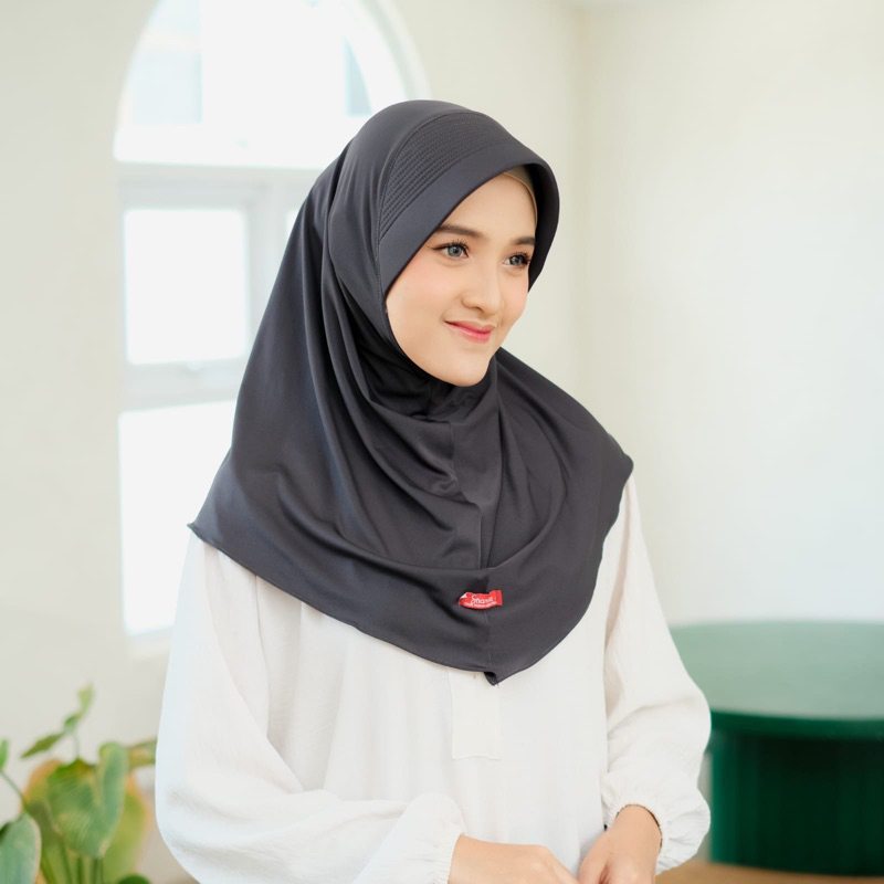 SPORTY PET BESAR | SPORTY JERSEY PREMIUM PET BESAR | JILBAB INSTAN JERSEY PREMIUM SEKOLAH