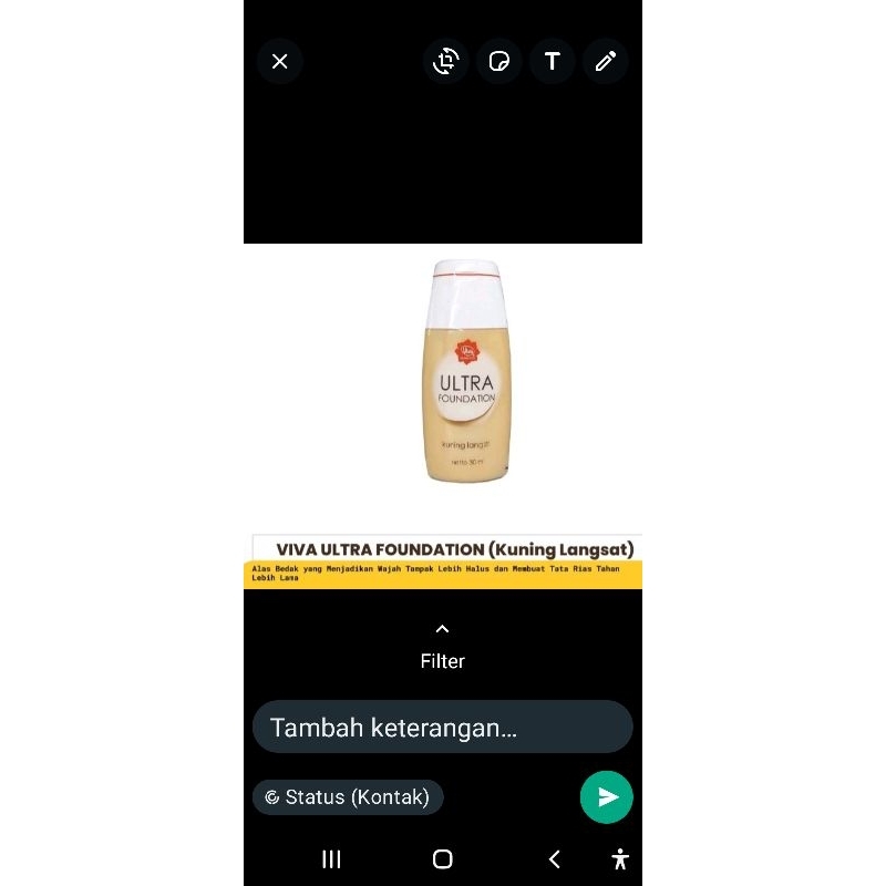 Viva foundation kuning langsat