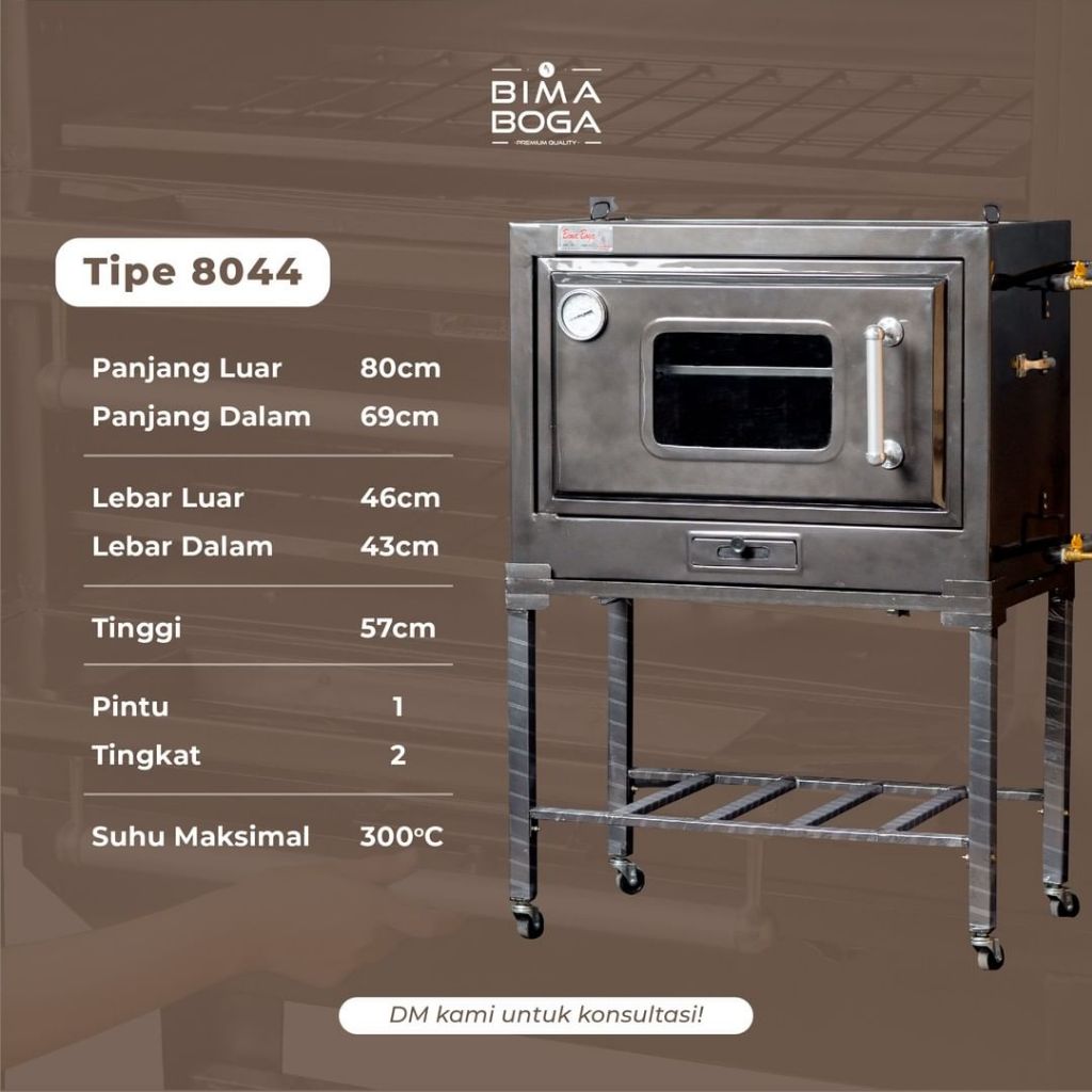 OVEN GAS BIMA BOGA TYPE 8044