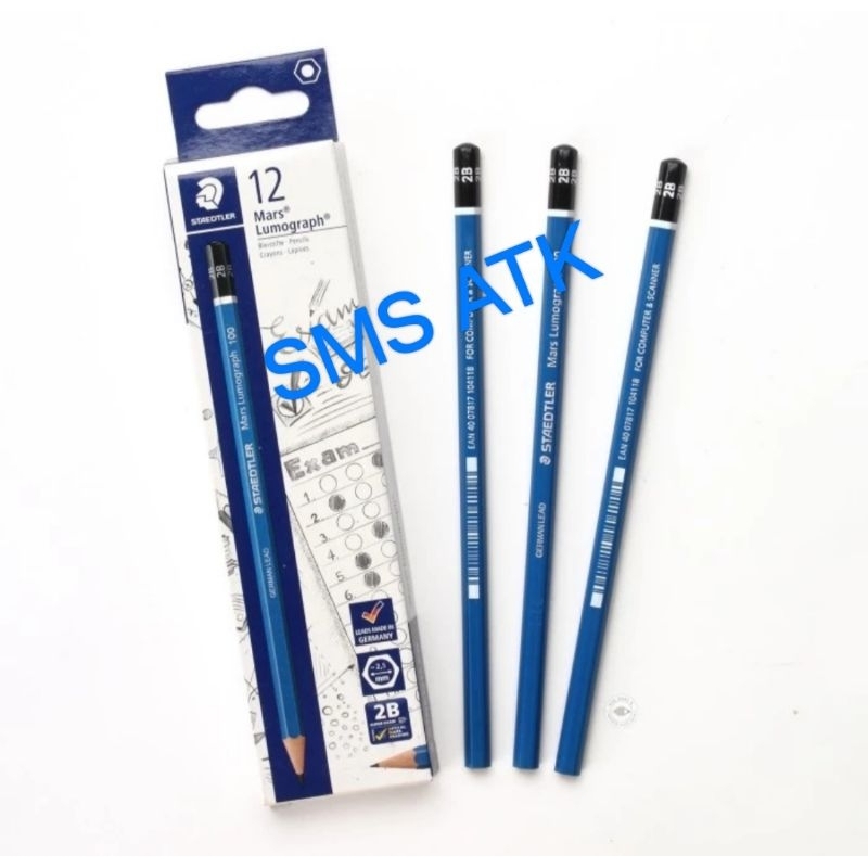 

(Ecer) 6pcs Pensil Steadler 2B