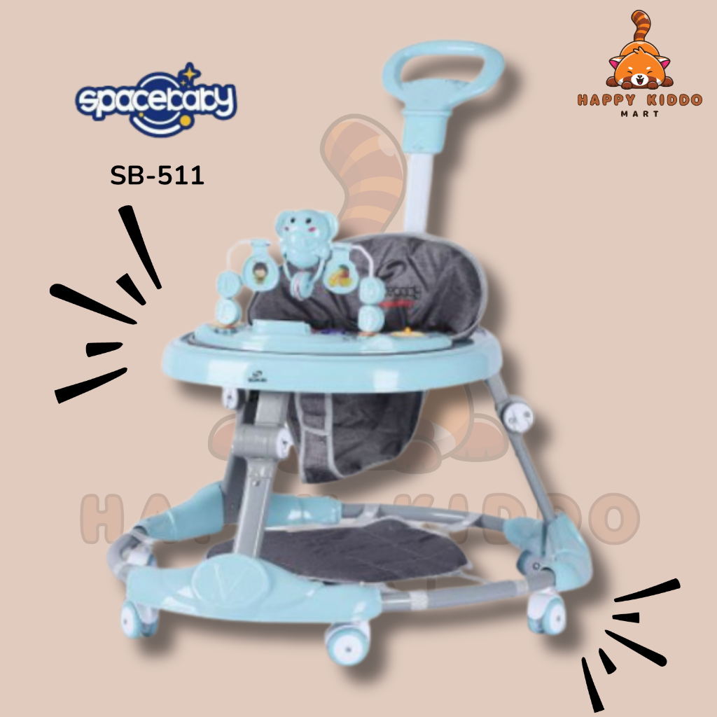 [TERMURAH] Alat Bantu Belajar Jalan Bayi || Apolo Bayi Murah || Baby Walker Spacebaby SB-511 Ada Mus