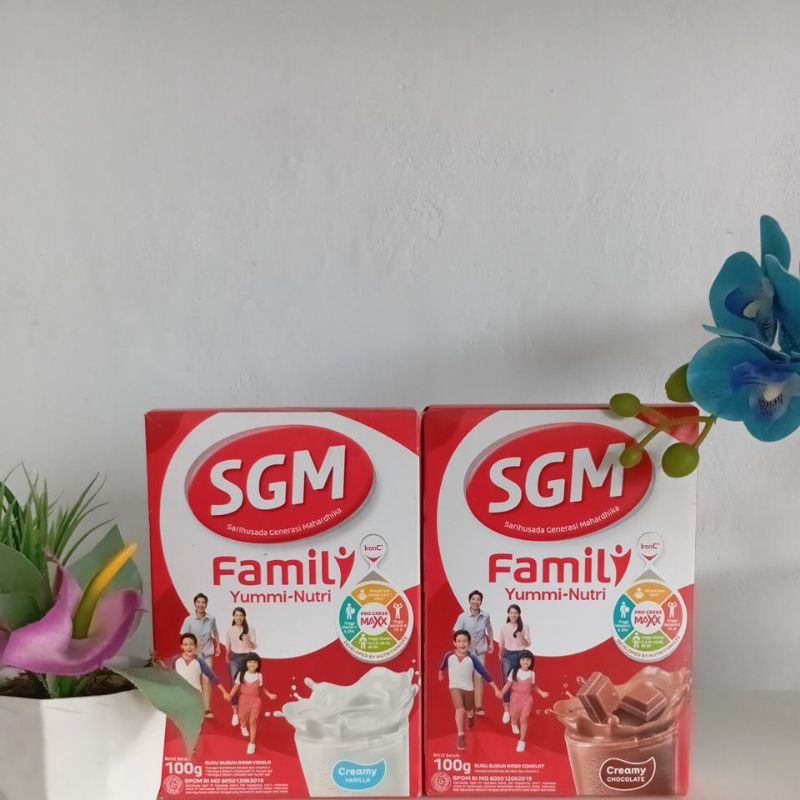 

Susu SGM Familly Yummi-Nutri 100g Creamy Vanilla & Creamy Chocolate