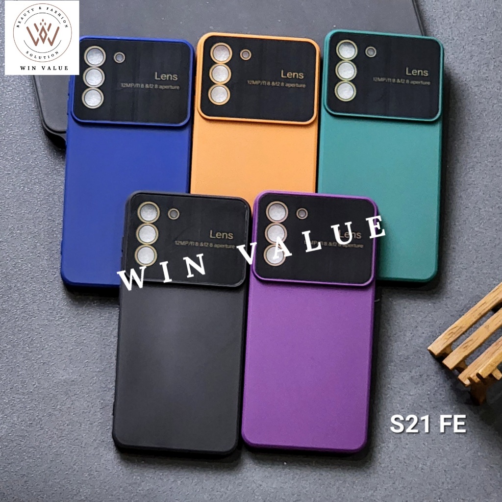 New Samsung S20 FE Samsung S21 FE Samsung S23 FE Case Macaron Big Lens Camera Softcase Samsung S20 F