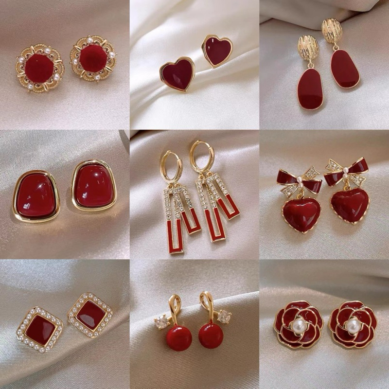 ANTING WANITA TUSUK TITANIUM GIWANG ANTING ANAK PEREMPUAN FASHION
