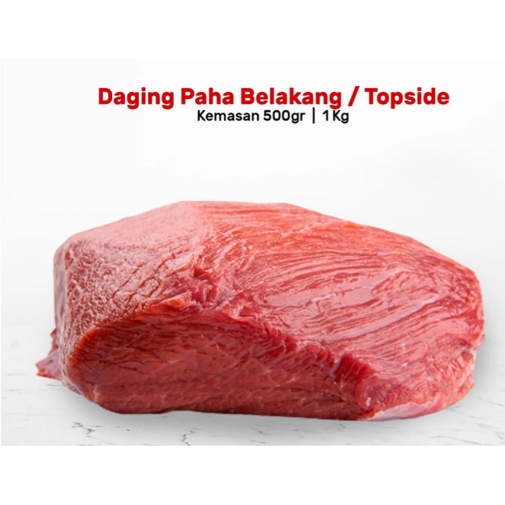 

Daging Sapi Utuh Topside / Paha Belakang / Daging Semur 500gr & 1kg