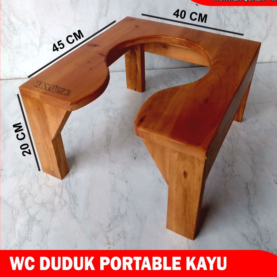 WC Duduk Portable Kursi WC Duduk TAMBAHAN Kursi kloset duduk kursi pup U (001)