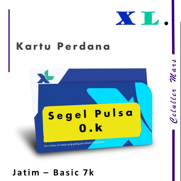 [2pc Harga Grosir] Kartu Perdana XL Segel 0k Jatim, expired 2026 Februari Bahan Inject Basic 3k 7k &