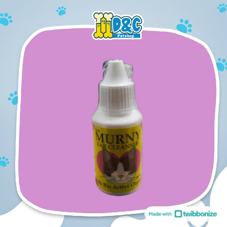 MURNY CAT 30 ML - OBAT TETES TELINGA UNTUK INFEKSI TELINGA KUCING & Kitten, Pembersih Telinga kucing