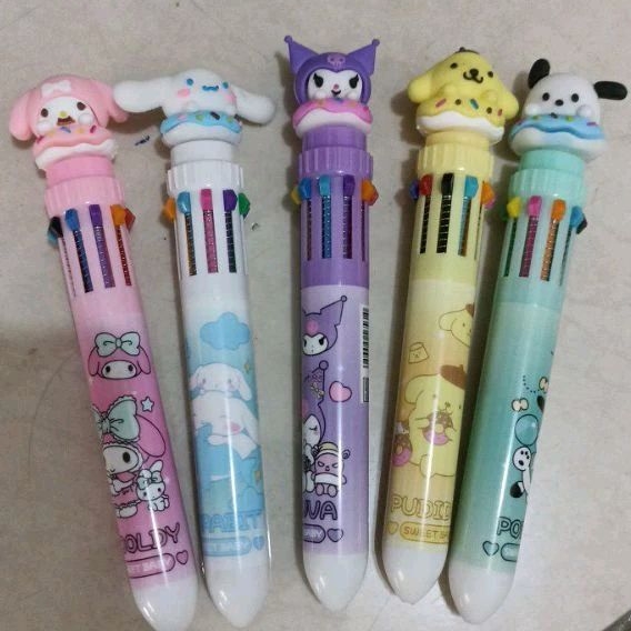 

Pulpen Sanrio 10 Warna Pen Ganti Warna motif kepala sanrio