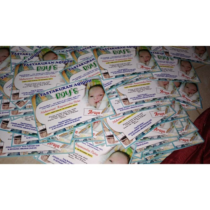

Stiker Tasyakuran Aqiqoh / Stiker Tasyakuran Kelahiran