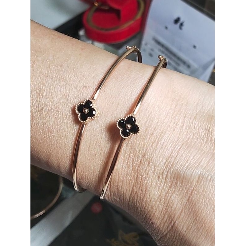 Gelang Keroncong VC Van cleef vanclip emas 17k asli 2.2 & 2.75gr motif matahari, emas 700 (mas 20/70